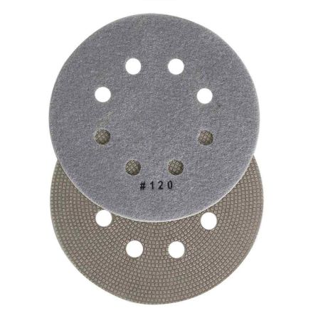 Specialty Diamond BRTD6120 6 Inch 120 Grit Thin Electroplated Dry Pad for Orbital Sanders