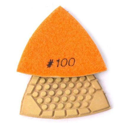 Specialty Diamond BRTTD100 100 Grit Diamond Triangular Dry Pad