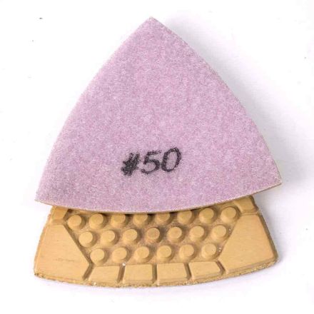 Specialty Diamond BRTTD50 50 Grit Diamond Triangular Dry Pad