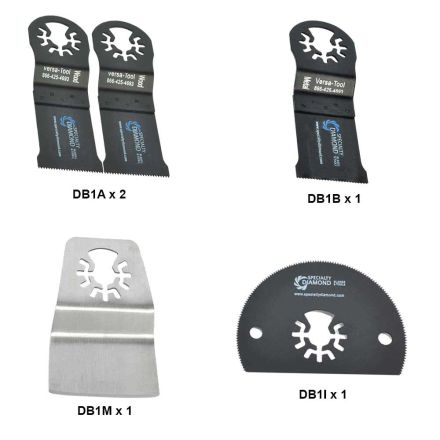 Versa Tool DBMTKIT8 5 Piece Universal Fitment Oscillating Blade Assortment Kit Rep DeWalt DWA4216