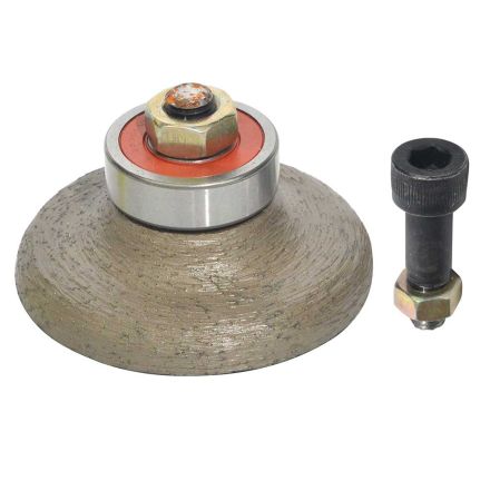 Specialty Diamond F20VBPW 3/4 Inch Ogee Bullnose Vacuum Brazed Diamond Profile Wheel with 5/8 Inch x 11 Female Spindle