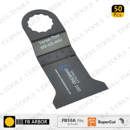 Versa Tool FB50A 45mm Wood / Plastic Multi-Tool Saw Blades 50/Pack Fits Fein Supercut Oscillating Tools