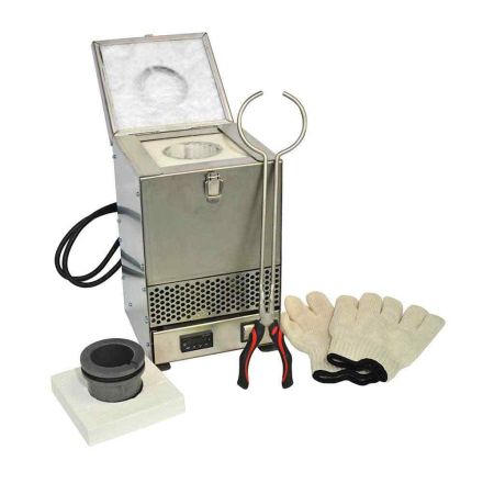 Hardin HD-2343SS Stainless Steel Tabletop Melting Furnace with 3kg Crucible 110 Volt 1.5KW 