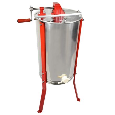 GoodLand Bee Supply HE2MAN 2 Frame Beekeeping 304 Stainless Steel Drum Honey Extractor With Stand - Manual