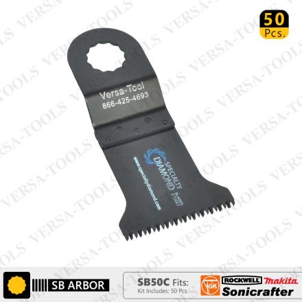 Versa Tool SB50C 45mm Japan Cut Tooth HCS Multi-Tool Saw Blades 50/Pack Fits Fein Multimaster, Rockwell, Sonicrafter, Makita Oscillating Tools