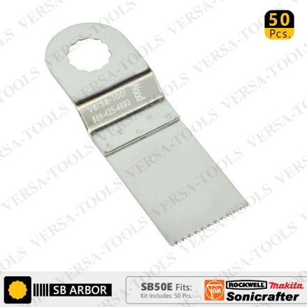 Versa Tool SB50E 30mm Stainless Steel Multi-Tool Saw Blades 50/Pack Fits Fein Multimaster, Rockwell, Sonicrafter, Makita Oscillating Tools