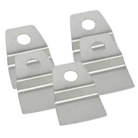Versa Tool SB5M 52mm Flush Cut (8mm Offset Mount) Stainless Steel Scraper Fits Fein Multimaster, Rockwell, Sonicrafter, Makita Oscillating Tools - 5/Pack