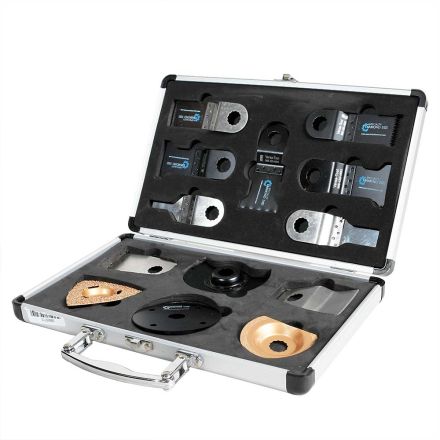Versa Tool SBMASTER 13 Piece Master Accessory Collection With Custom Aluminum Case For Use On Rockwell Sonicrafter